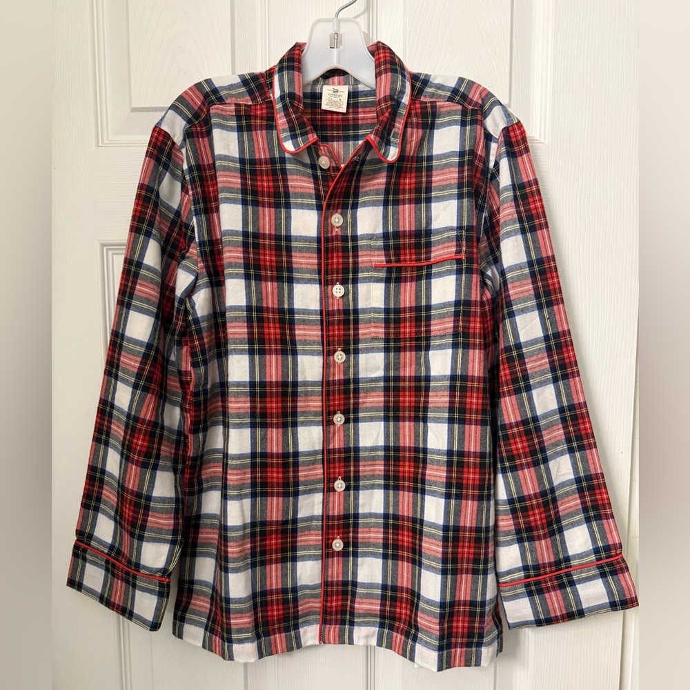 NWT Crewcuts boys flannel pajama top